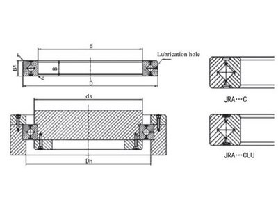  Подшипник с перекрестными роликами, серия JRA-C
