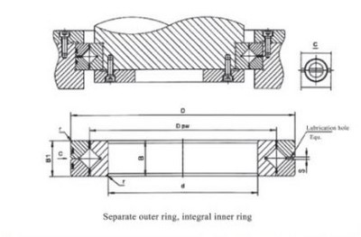 Перекрёстный роликовый подшипник серии JRC